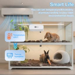 Zigbee 3.0 Smart Temperature & Humidity Sensor Indoor Thermometer Hygrometer Monitor Works with Home Assistant Z2MQTT Yandex ZHA