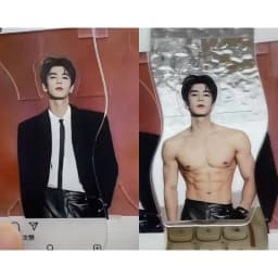 TV Drama Zhu Yu Peripheral Handsome Zhang Linghe Muscle Reveal Pull Tab Card Acrylic Pulling Keychain Exquisite Collection Gift