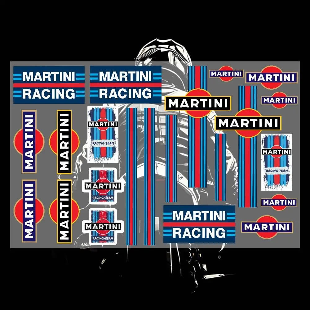 Famous racing car livery Japanese Motorcycle Sticker Suitable for Motorcycle Body Reflective Car Sticker Helmet Decal