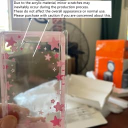 Star Sliding Cover Card Holder Transparent Portable ID Protector Kpop Photocard Photo Case