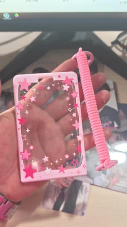 Star Sliding Cover Card Holder Transparent Portable ID Protector Kpop Photocard Photo Case