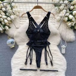 Women Leopard Print Velour Bodysuits Fashion One Piece Combination Halter Vintage Bodycon Sexy Onesie Lingerie Comfortable New