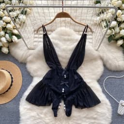 Women Leopard Print Velour Bodysuits Fashion One Piece Combination Halter Vintage Bodycon Sexy Onesie Lingerie Comfortable New
