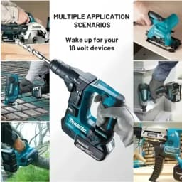 100% Original 18V 6Ah Makita Battery, Used for High-Capacity Rechargeable Power Tools, Backup Lithium-Ion Battery + Charger