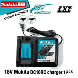 100% Original 18V 6Ah Makita Battery, Used for High-Capacity Rechargeable Power Tools, Backup Lithium-Ion Battery + Charger