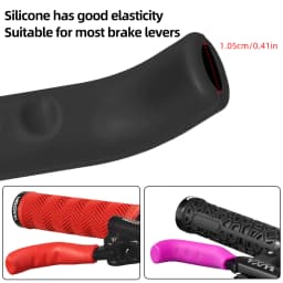 Bike Brake Lever Grip Purple Red Blue Green Pink Silicone Protector For Mtb Bmx Scooter Bike Levers Cover Bicycle Accessories