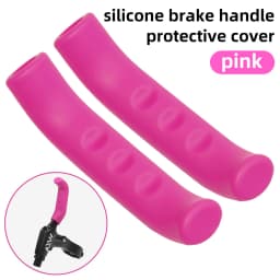 Bike Brake Lever Grip Purple Red Blue Green Pink Silicone Protector For Mtb Bmx Scooter Bike Levers Cover Bicycle Accessories
