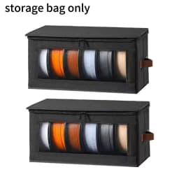 Non-Woven Storage Bag Clear Window Foldable Dustproof Organizer for Printer Filament Toys CD Stackable Transparent Container