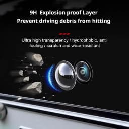 2pcs Car Camera Lens Guards 360 Panoramic Reversing Camera Lens Protector HD Scratch Resistant Universal Modification Accessory