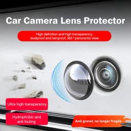 2pcs Car Camera Lens Guards 360 Panoramic Reversing Camera Lens Protector HD Scratch Resistant Universal Modification Accessory