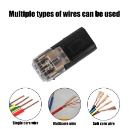 Fast Electric Wire Connector Free Stripping Plug Quick Cable Connector Dual line Interconnection Automotive Terminal Connectors