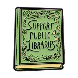 Book Lover Enamel Pin Cute Reading Themed Brooch "Just One More Chapter" Lapel Pins for Backpacks Bookworm Gift