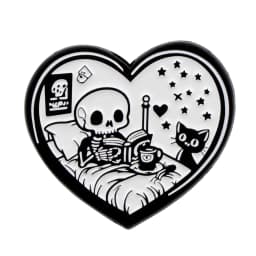 Book Lover Enamel Pin Cute Reading Themed Brooch "Just One More Chapter" Lapel Pins for Backpacks Bookworm Gift