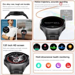 LAXASFIT 2026 New Smart Watch Men's 1.52 HD Screen Bluetooth Talk Heart Rate Monitor Men Women NFC Outdoor Sports Smart Watch