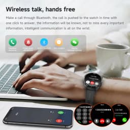 LAXASFIT 2026 New Smart Watch Men's 1.52 HD Screen Bluetooth Talk Heart Rate Monitor Men Women NFC Outdoor Sports Smart Watch