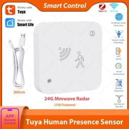Tuya Zigbee WiFi Human Presence Sensor 24G MmWave Radar Detector APP Control For Smart Home Security Protector