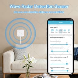 Tuya Zigbee WiFi Human Presence Sensor 24G MmWave Radar Detector APP Control For Smart Home Security Protector