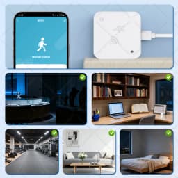Tuya Zigbee WiFi Human Presence Sensor 24G MmWave Radar Detector APP Control For Smart Home Security Protector