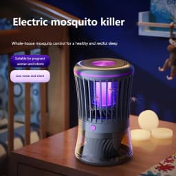 368NM Light Mosquito Killer Lamp Electric Shock Inhalation 2-in-1 Fly Trap Household Use Efficient in Killing Flies Mosquitoes