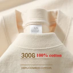 Summer Cotton Heavy Duty 300grams American Pure Cotton Short Sleeves T-shirt Men Casual Base Top Oversized T Shirt