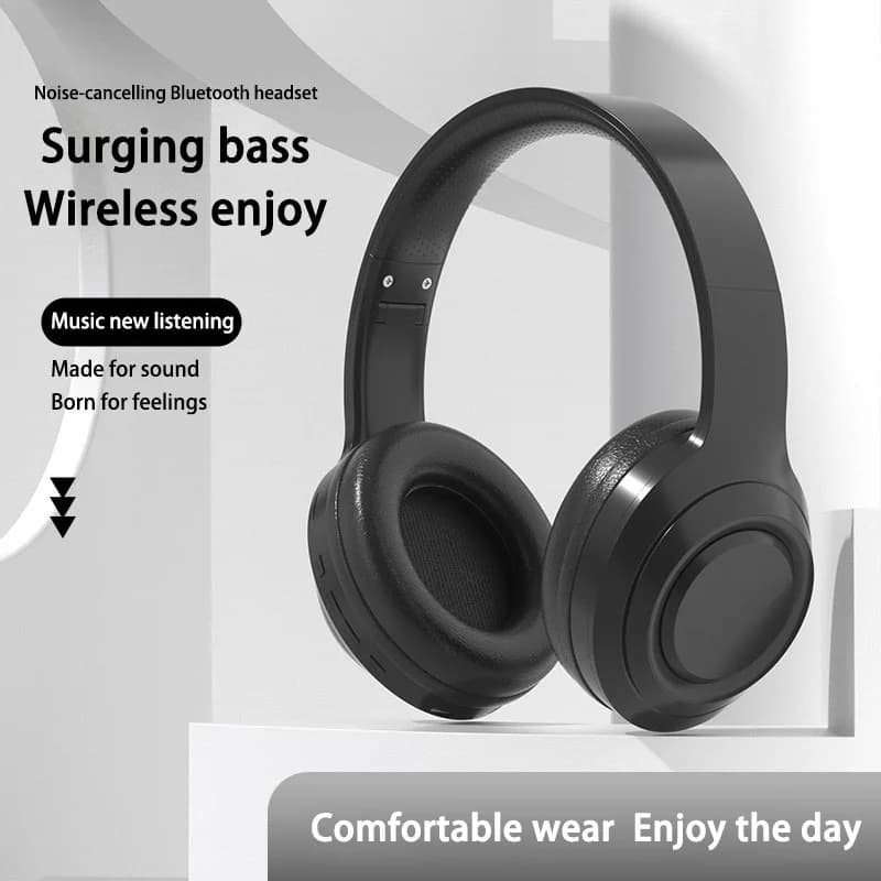 Wireless Headset Bluetooth 5.3 HiFi Stereo Earphones Noise Cancelling Gaming Headband Foldable with Mic Sport Earbuds 2026 New