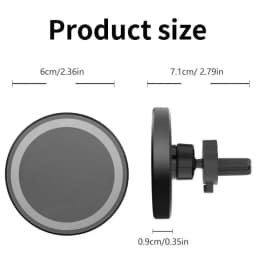 For MagSafe Car Wireless Charger 30W - Air Vent Clip Phone Holder - Stable Grip For iPhone 13-17 Pro Max & Fast Charging Stand
