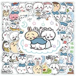 100pcs Cute Chiikawa Stickers DIY Waterproof Vinyl Scrapbook Water Cup Phone Case Lovely Cartoon Anime Sticker Kids Gift Toy