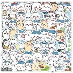 100pcs Cute Chiikawa Stickers DIY Waterproof Vinyl Scrapbook Water Cup Phone Case Lovely Cartoon Anime Sticker Kids Gift Toy