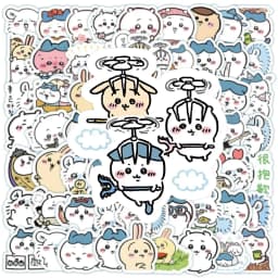 100pcs Cute Chiikawa Stickers DIY Waterproof Vinyl Scrapbook Water Cup Phone Case Lovely Cartoon Anime Sticker Kids Gift Toy