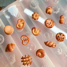 Cute Animal Nail Art & Cookie Baking Mold Set - Dog & Rabbit Shapes Transparent Silicone Mini Decorations for Crafting