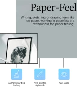 3Pcs Paper Feel Like Screen Protector For Xiaomi Poco Pad M1 12.1 X1 11.2 Film No Glass