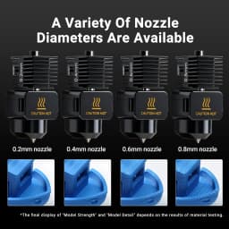 Lab A1 Hotend Kit One Piece Assembly Hardened Steel Nozzle 0.2/0.4/0.6/0.8mm Upgraded Hot End for Lab A1 mini 3D Printer Parts