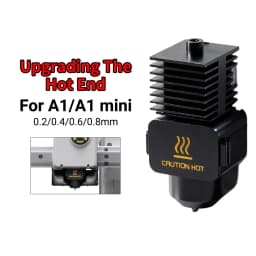 Lab A1 Hotend Kit One Piece Assembly Hardened Steel Nozzle 0.2/0.4/0.6/0.8mm Upgraded Hot End for Lab A1 mini 3D Printer Parts