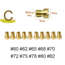 40/20/10PCS Motorcycle Carburetor Main Pilot Jets for PWK CVK PE Keihin GY6 Scooter ATV Dirt Bike Repair Kit