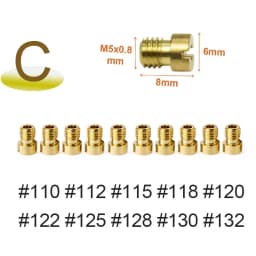 40/20/10PCS Motorcycle Carburetor Main Pilot Jets for PWK CVK PE Keihin GY6 Scooter ATV Dirt Bike Repair Kit