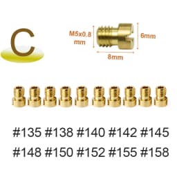 40/20/10PCS Motorcycle Carburetor Main Pilot Jets for PWK CVK PE Keihin GY6 Scooter ATV Dirt Bike Repair Kit