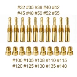 40/20/10PCS Motorcycle Carburetor Main Pilot Jets for PWK CVK PE Keihin GY6 Scooter ATV Dirt Bike Repair Kit