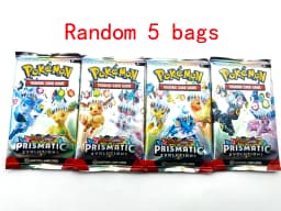 360pcs Poke Card Scarlet & Violet Prismatic Evolutions Poke Box English Booster Battle 151 Ultra Prism Booster Battle Card