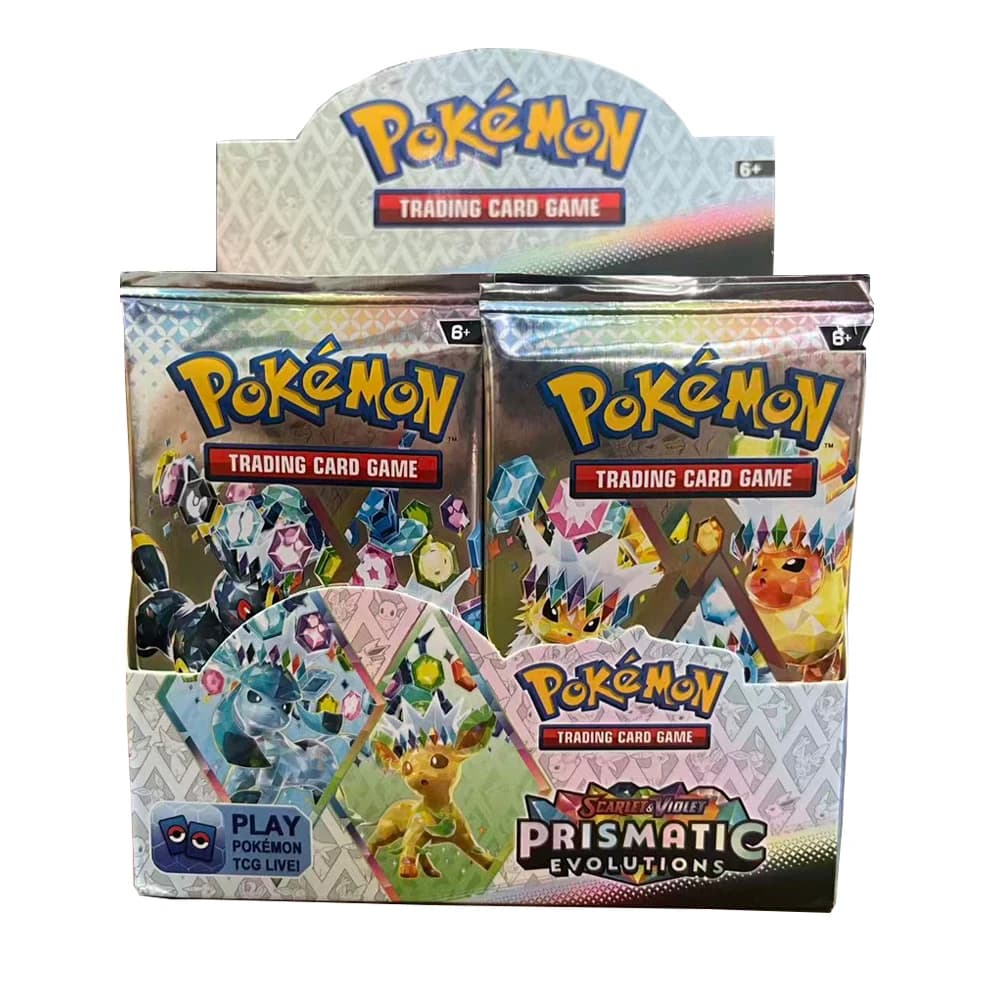 360pcs Poke Card Scarlet & Violet Prismatic Evolutions Poke Box English Booster Battle 151 Ultra Prism Booster Battle Card