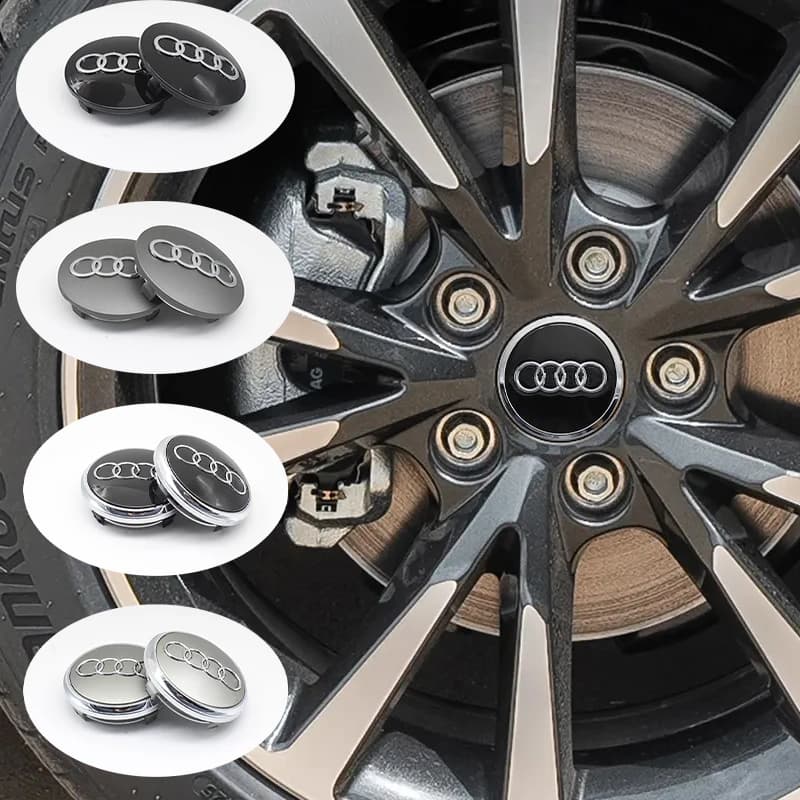 4pcs 60mm 61mm 68mm 69mm Car Styling Badge Wheel Center Cap Hub Covers For Audi A3 A4 A5 A6 A7 A8 S4 S6 4B0601170 Accessories