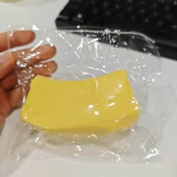 1Pc handmade Squishy with BUTTER texture - Banana bear shaped to relieve stress - Food grade silicone