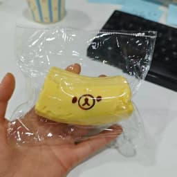 1Pc handmade Squishy with BUTTER texture - Banana bear shaped to relieve stress - Food grade silicone