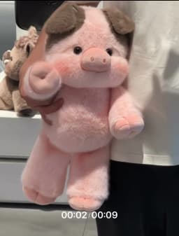Adorable Highland Cattle Plush Toy 45cm - Huggable Running Cow Stuffed Animal Made with Premium Soft Fabric, Soothing Companion