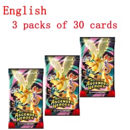 English 360 MEGA EVOLUTION PHANTASMAL FLAMES ASCENDED HEROES Booster Display Box Booster Cards Playing Cards