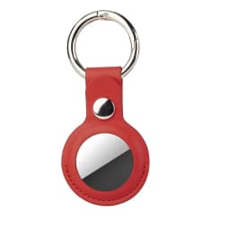1/2Pcs Leather Keychain For Apple AirTag Protective Case Cover Waterproof Luggage Anti-Loss Keyring AirTags Accessories