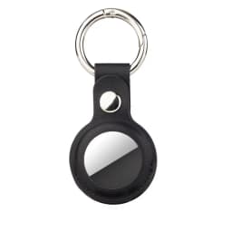 1/2Pcs Leather Keychain For Apple AirTag Protective Case Cover Waterproof Luggage Anti-Loss Keyring AirTags Accessories