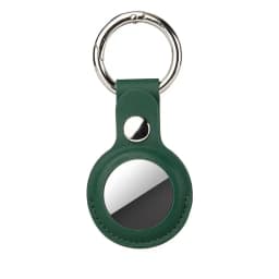 1/2Pcs Leather Keychain For Apple AirTag Protective Case Cover Waterproof Luggage Anti-Loss Keyring AirTags Accessories