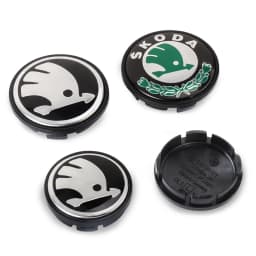 4pcs 55/65mm Car Original Wheel Center Cover Hub Cap Emblem Decoration For Skoda Kodiaq Superb Yeti Karoq Rapid Fabia RS Octavia
