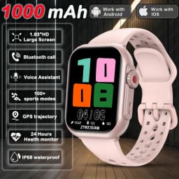 2026 New 1000 mAh Smart Watch Men Women 1.85“HD AMOLED GPS track Full Touch Screen IP68 Waterproof Bluetooth Call SmartWatch Man