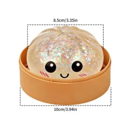 Steamed Dumpling shaped sensory squeeze toy Squishiess Dumplings Stress Balls Fidget Sensory Toy Quick-rebound Stress Relief Toy